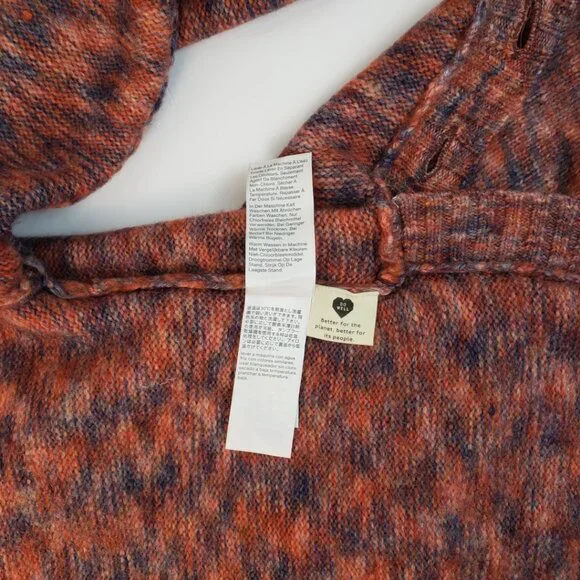 Madewell Sweater XXS Multicolor Blues Rust Orange Wool Acrylic Womens Knit NWT - Picture 8 of 16